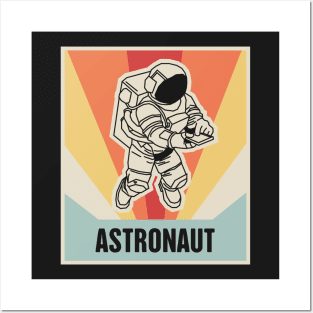 Vintage Outer Space Astronaut Posters and Art